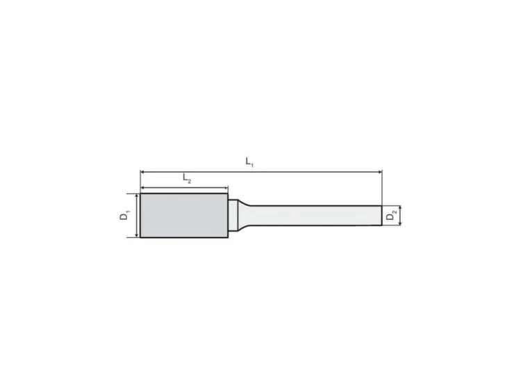 Frez walcowy 12,7x25x6/69 do aluminium - wymiary