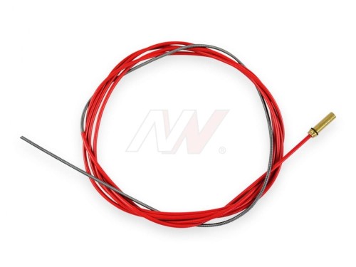 Prowadnik drutu stalowy spiralny czerwony 4,5m fi 0,9-1,2 mm