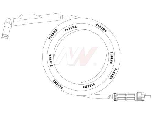Uchwyt plazmowy P150® ręczny 6m z centralnym wtykiem