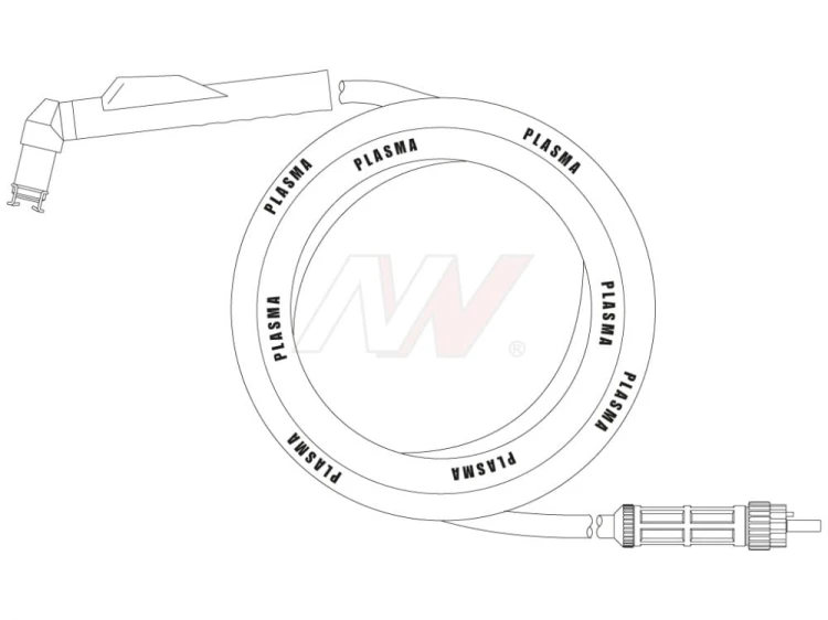 Uchwyt plazmowy P150® ręczny 6m z centralnym wtykiem