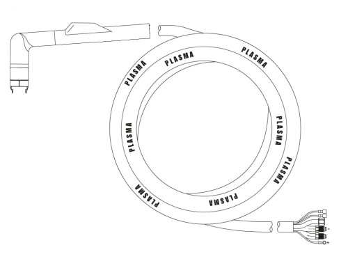 Uchwyt plazmowy H250W ręczny 15m przyłącze 5/8”