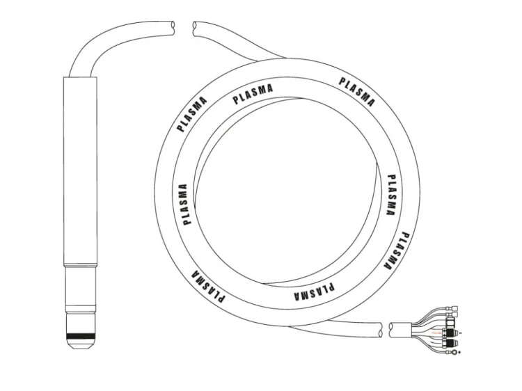 Uchwyt plazmowy M250W maszynowy 15m przyłącze 5/8”