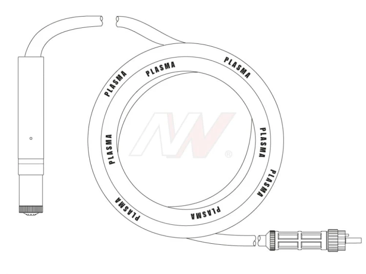 Uchwyt plazmowy CP160® maszynowy 6m (centralny wtyk)