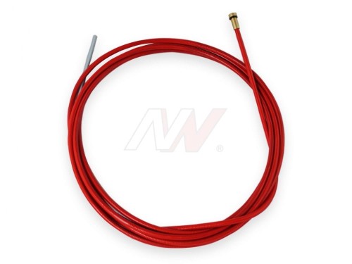 Prowadnik drutu stalowy powlekany czerwony zalecany do drutu 1,0-1,2mm 3,4m