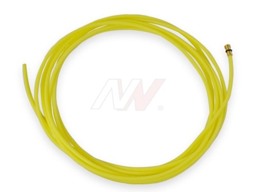 Prowadnik drutu teflonowy żółty zalecany do drutu 1,6mm 4,4m