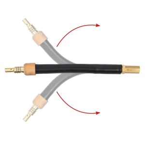 Palnik giętki 150F z łącznikiem prądowym do uchwytu MIG MAG