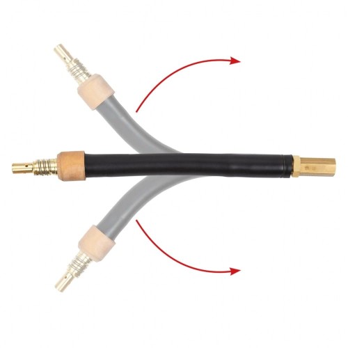 Palnik giętki 150F z łącznikiem prądowym