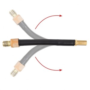 Palnik giętki 250F ze sprężyną do MIG/MAG