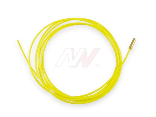 Prowadnik drutu fi 1,6 teflonowy żółty 3 m