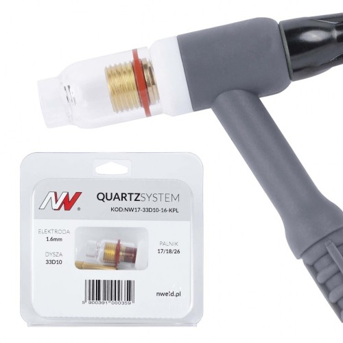 Soczewka wersja krótka na palnik TIG 17/18/26 [1.6mm] Quartzsystem