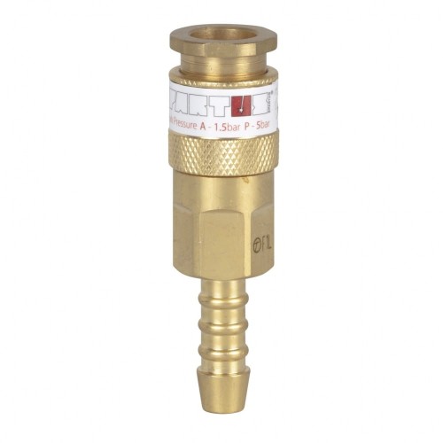 Szybkozłączka przypalnikowa - gniazdo na wąż fi 8,0mm (gaz palny)