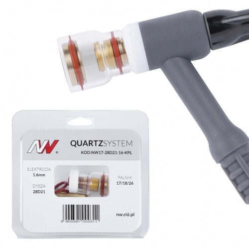 Soczewka krótka S na palnik 17/18/26 TIG Quartzsystem [1,6 mm]