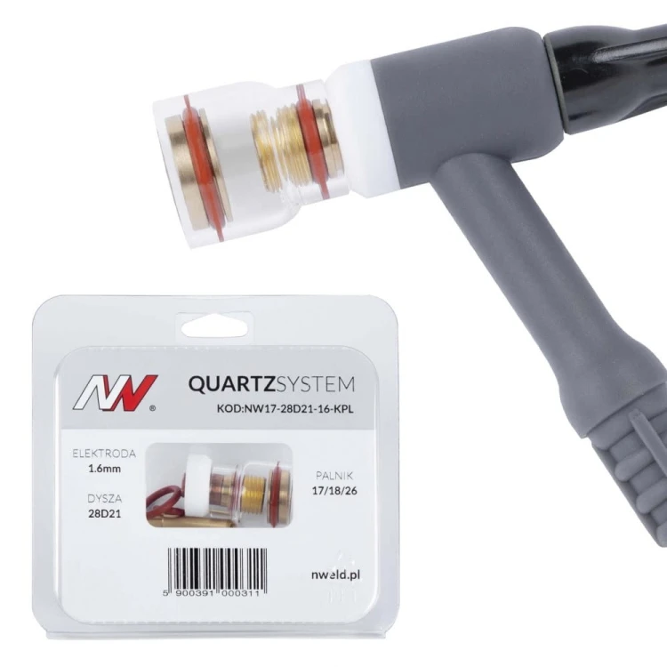 Soczewka krótka S na palnik 17/18/26 TIG Quartzsystem [1,6 mm]