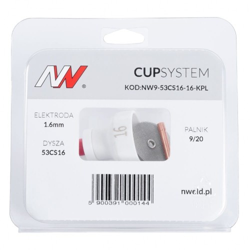 Dysza kielichowa #16 na palnik 9/20 Cup System [1,6] NW9-53CS16-16-KPL 4