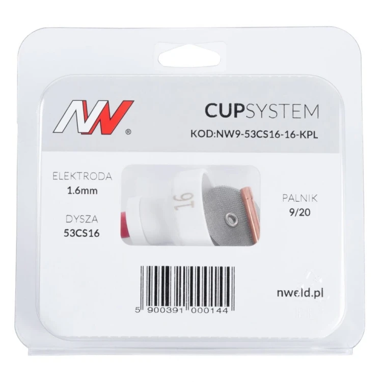 Dysza kielichowa #16 na palnik 9/20 Cup System [1,6] NW9-53CS16-16-KPL 4