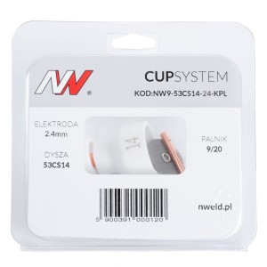 Dysza gazowa TIG #14 PROCUP 9/20 CUPSYSTEM 2,4 mm