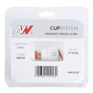 Dysza kielichowa #10 PROCUP na palnik TIG 17/18/26 CUPSYSTEM 2,4mm