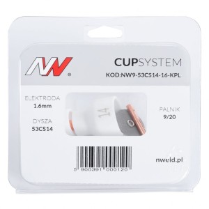 Dysza kielichowa #14 PROCUP na palnik TIG 9/20 CUPSYSTEM 1,6mm