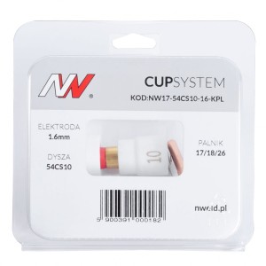 Dysza kielichowa #10 PROCUP na palnik TIG 17/18/26 CUPSYSTEM 1,6 mm