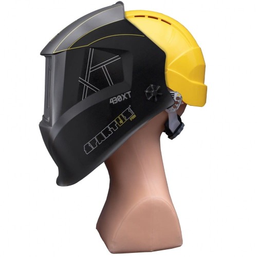 Przyłbica SPARTUS® Pro 430XTK (filtr true color) z kaskiem i adapterem