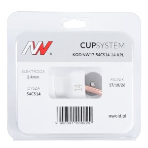 Dysza kielichowa #14 PROCUP na palnik TIG 17/18/26 CUPSYSTEM 2,4cm