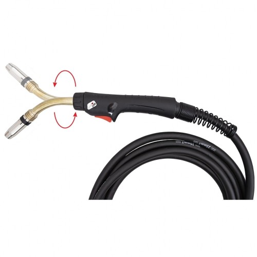 Uchwyt spawalniczy MIG/MAG 240R z obrotowym palnikiem SPARTUS Master 5m