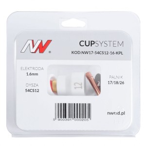 Dysza kielichowa #12 PROCUP na palnik TIG 17/18/26 CUPSYSTEM 1,6mm