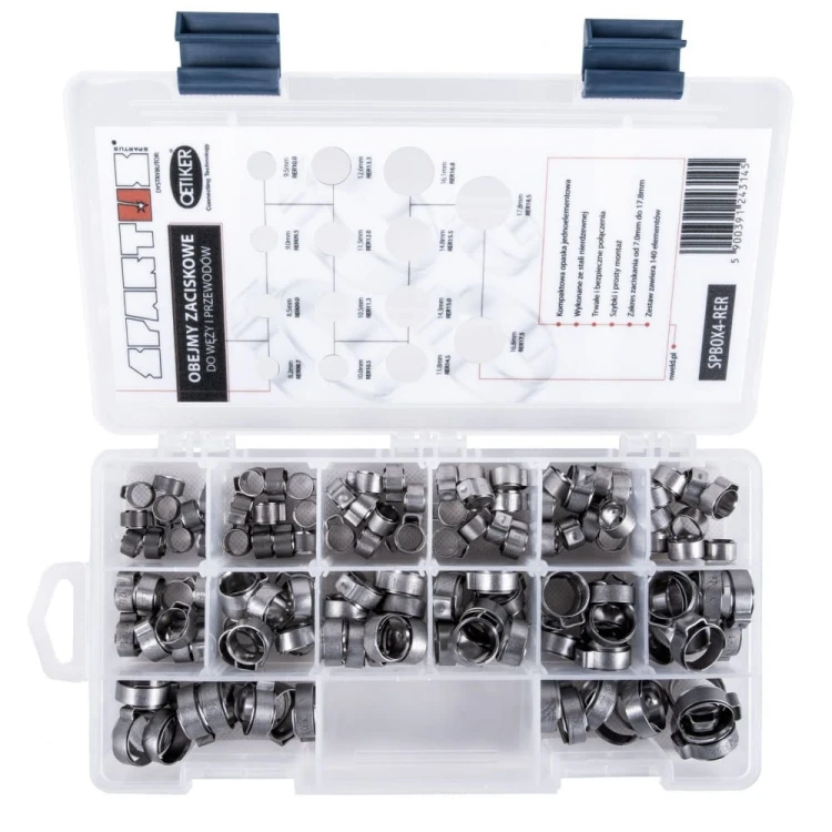 Zestaw 140 opasek zaciskowych RER BOX