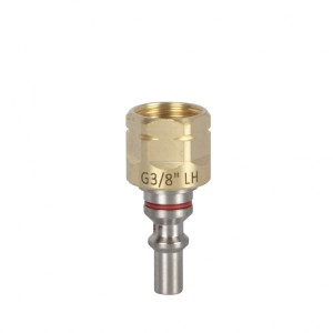 Złączka przypalnikowa - wtyczka z gwintem wew. G 3/8"LH (gaz palny)