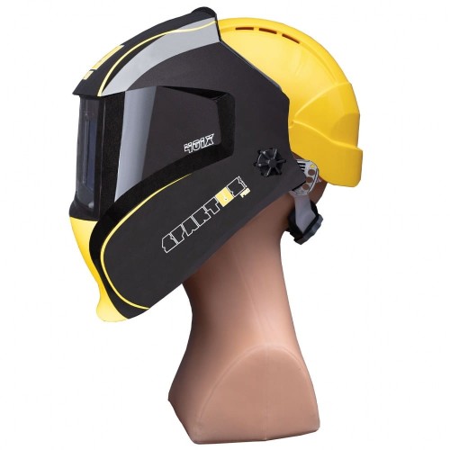 Przyłbica SPARTUS Pro 401X z kaskiem i adapterem