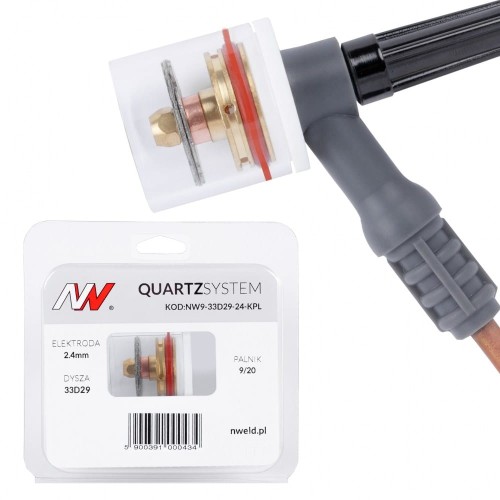 Duża soczewka dysza S na palnik 9/20 Quartzsystem [2,4 mm]