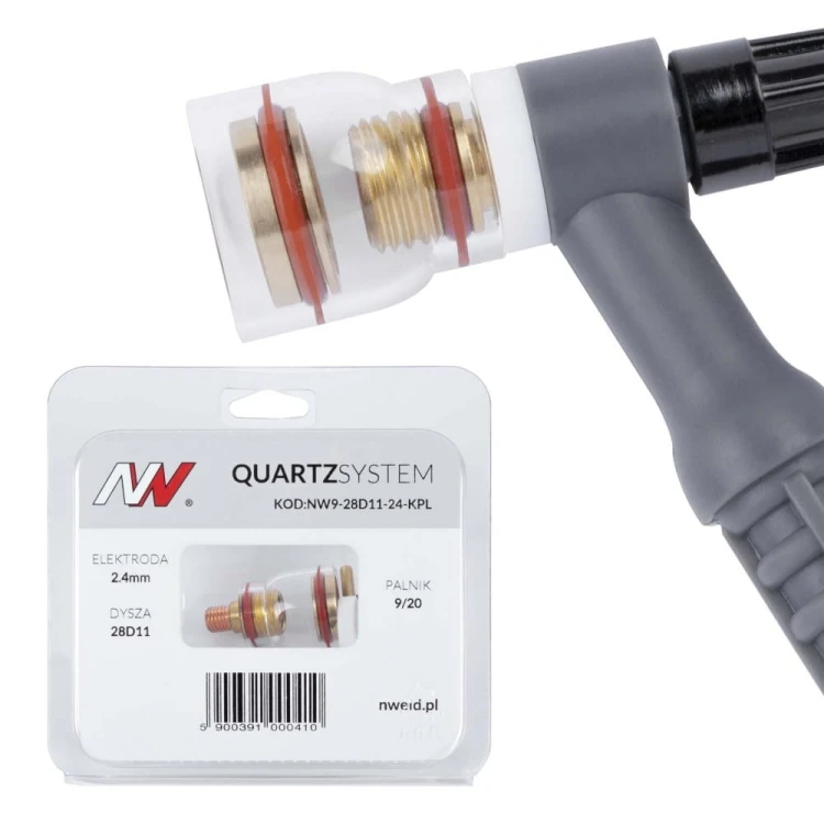 Soczewka na palnik 9/20 na elektrodę 2,4 mm QUARTZSYSTEM TIG