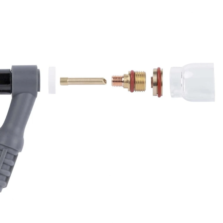 Soczewka na palnik 9/20 na elektrodę 2,4 mm QUARTZSYSTEM - schemat