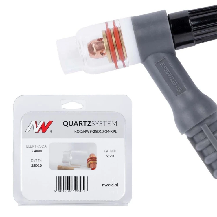 Soczewka do palnika standard 9/20 na elektrodę 2.4mm Quartz