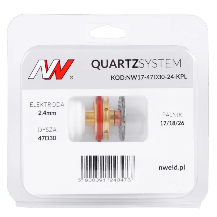 Duża soczewka dysza L na palnik 17/18/26 Quartzsystem [2,4 mm] - opakowanie