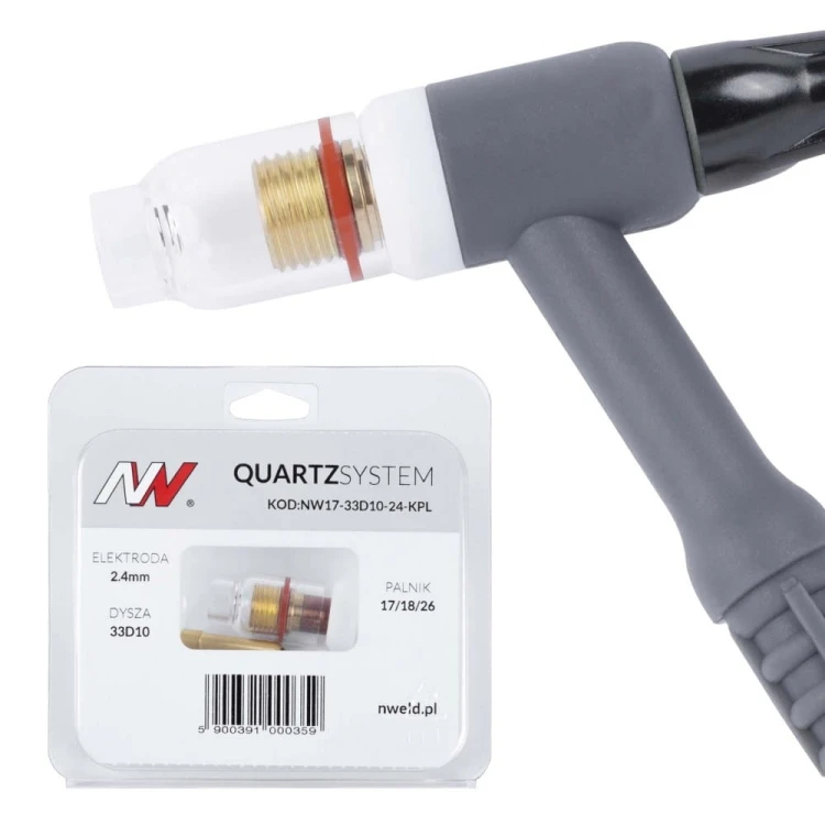 Soczewka wersja krótka na palnik TIG 17/18/26 [2,4mm] Quartzsystem