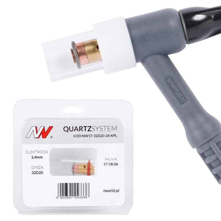 Mała soczewka S na palnik 17/18/26 TIG Quartzsystem [2,4 mm]