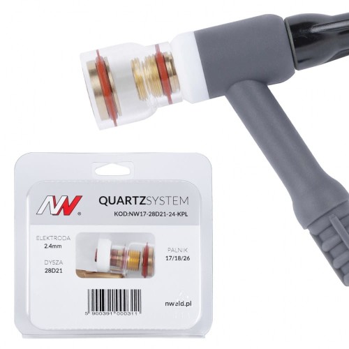 Soczewka krótka dysza S na palnik 17/18/26 Quartzsystem [2,4 mm]