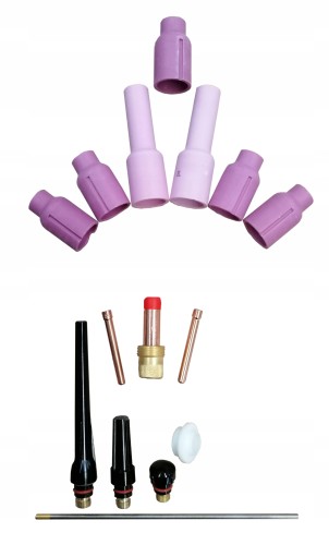 Zestaw części TIG 17/18/26 3,2 mm SOCZEWKA