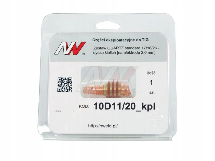 Zestaw TIG 1,6-3,2 standard 17/18/26 QUARTZ komplet