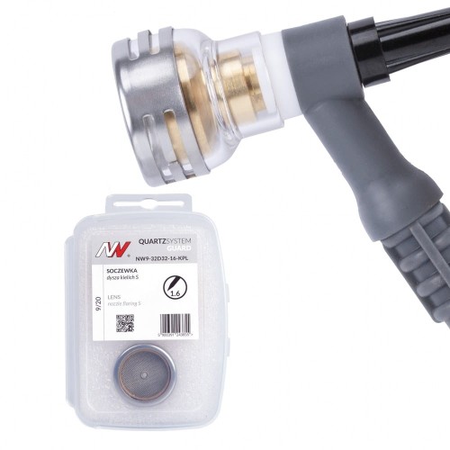 Soczewka GUARD rozmiar S do TIG na elektrodę 1,6 mm Quartzsystem NW9-32D32-16-KPL 0