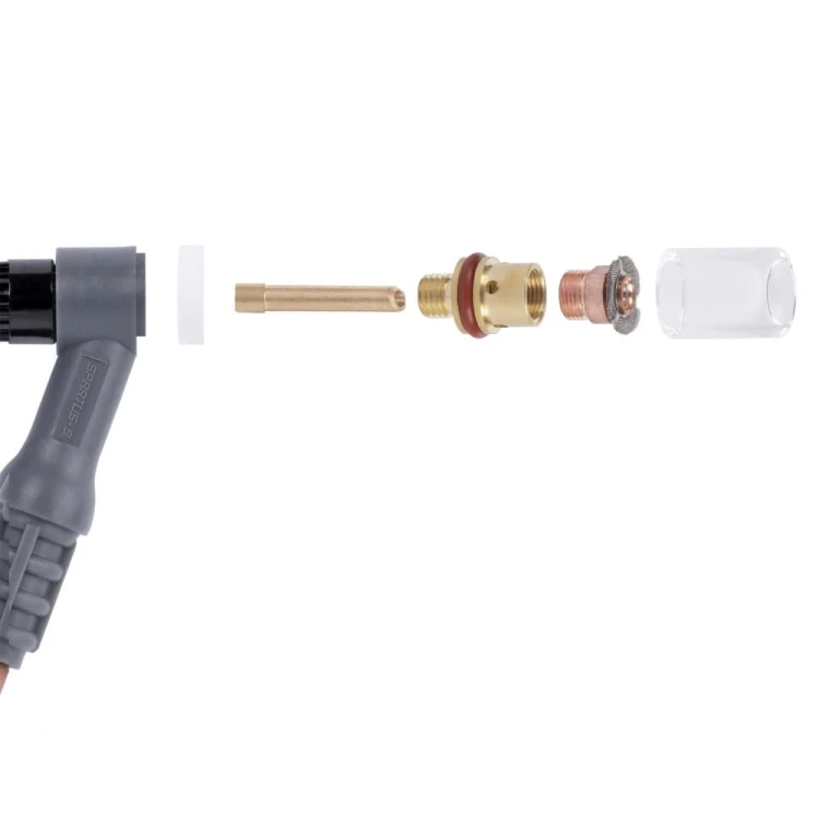 Mała soczewka dysza S na palnik 9/20 TIG na elektrodę 1,6 mm Quartzsystem NW9-25D20-16-KPL 2