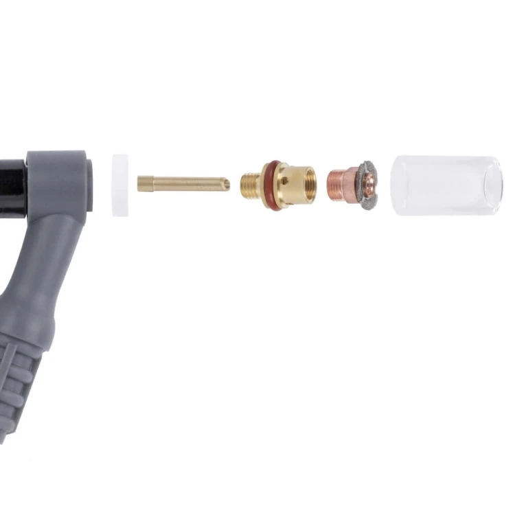 Mała soczewka dysza L na palnik 9/20 TIG na elektrodę 1,6 mm Quartzsystem NW9-32D20-16-KPL 2