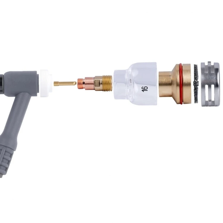Soczewka wersja krótka dysza kielich GUARD S na elektrodę 2,4 mm Quartzsystem NW17-32D32-24-KPL 3