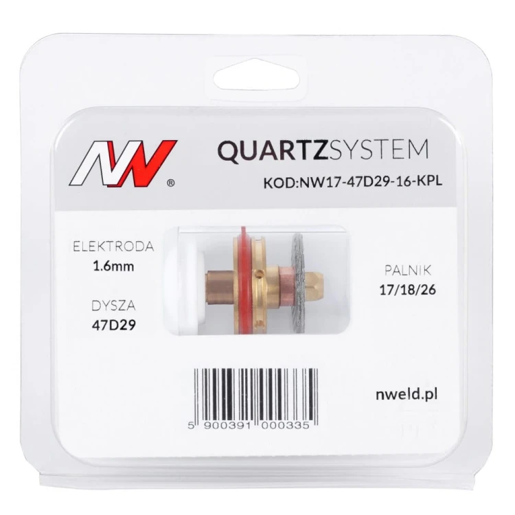Quartzsystem duża soczewka L do TIG- a NW17-47D29-16-KPL 3