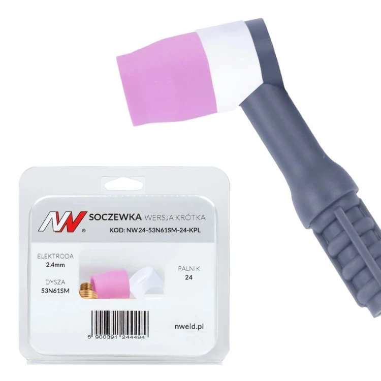 Soczewka wersja krótka TIG 24/24W na elektrodę 2,4mm
