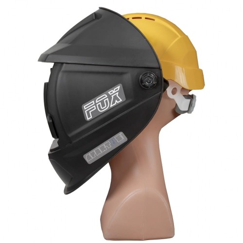 Przyłbica z klapką Easy FOX kaskiem i adapterem