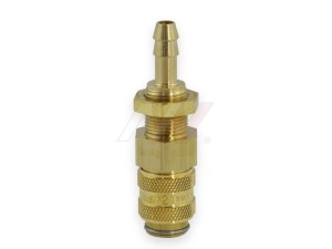 Szybkozłączka - gniazdo TYP21 do przegrody na wąż 6 mm (neutralny)
