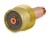 Soczewka gazowa do palnika 17/18/26 fi 2,4 mm - widok z boku