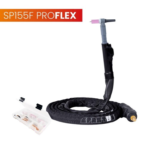 Uchwyt spawalniczy TIG 155F z główką SP9-70 ProFLEX przyłącze pasuje do LINCOLN®
